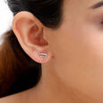 14 KT Shimmery Diamond Stud Earrings,,hi-res view 1
