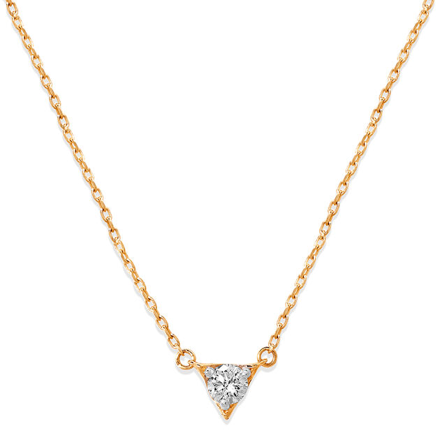 Enchanting Triad Solitaire Pendant with Chain,,hi-res image number null