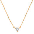 Enchanting Triad Solitaire Pendant with Chain,,hi-res view 3