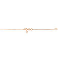 14KT Rose Gold Heartbeat Diamond Pendant With Chain,,hi-res view 2