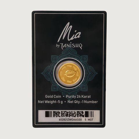 5 GM 24 Karat Tulsi Gold Coin