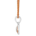 14KT White Rose Gold Radiant Trinity Diamond Pendant,,hi-res view 3