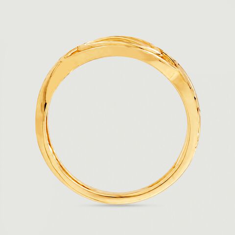 Sculpted Current Gold Ring