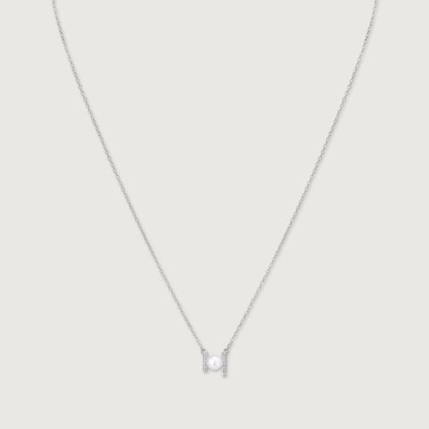 Chic Pearl Silver Necklace