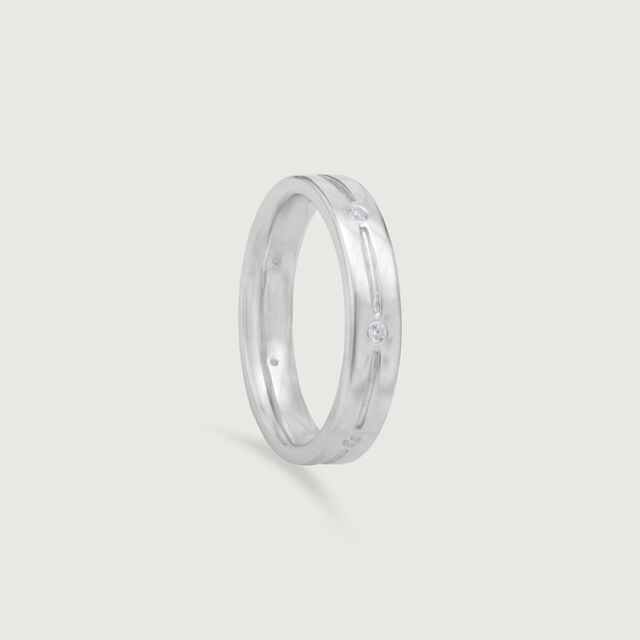 Polished Line Silver Ring,,hi-res image number null