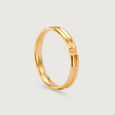 Evermore Band 18KT Rose Gold Couple Ring -Single Piece,,hi-res view 4