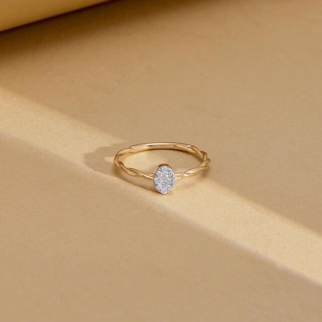 Twisted Halo Diamond Ring,,hi-res image number null