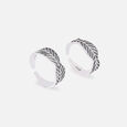 Rustic Groove Silver Toe Rings,,hi-res view 3