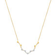 14KT Yellow Gold Divine Peaks Diamond Necklace,,hi-res view 2
