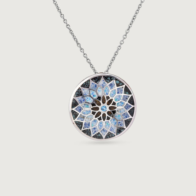 Mosaic Shine Silver Pendant,,hi-res image number null