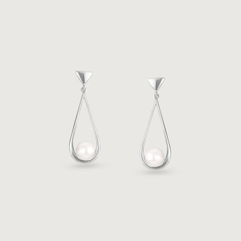 Graceful Glow Pearl Drop Earrings