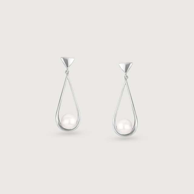 Graceful Glow Pearl Drop Earrings,,hi-res image number null