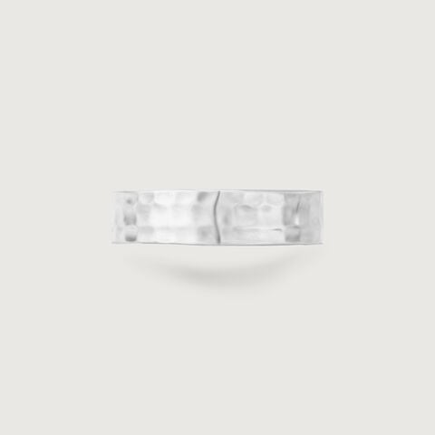 Textured Edge Silver Ring