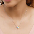 14kt White Gold Twinkling Talisman Diamond Necklace,,hi-res view 3