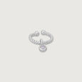 Radiant Twist Silver Septum Ring,,hi-res view 3