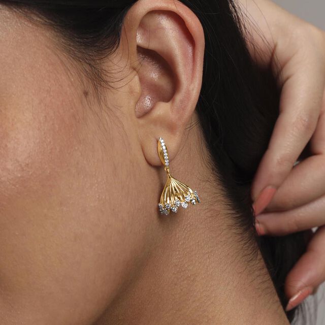 Royal Bloom Diamond Jhumka,,hi-res image number null