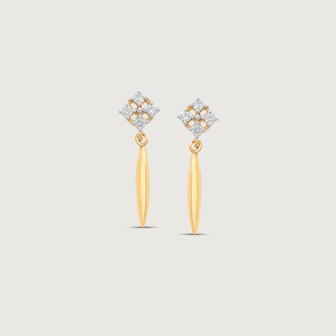 Elegant Dazzle Diamond Drop Earrings