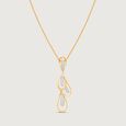 Fluid Elegance Diamond Pendant,,hi-res view 3
