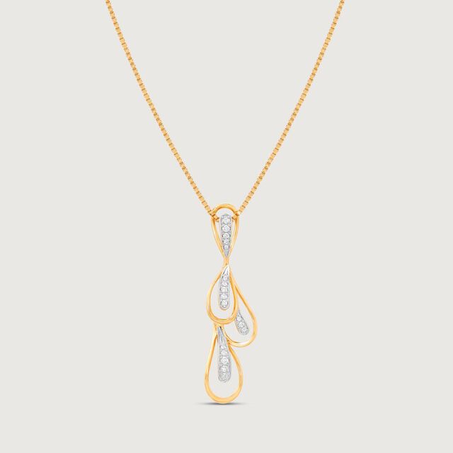 Fluid Elegance Diamond Pendant,,hi-res image number null