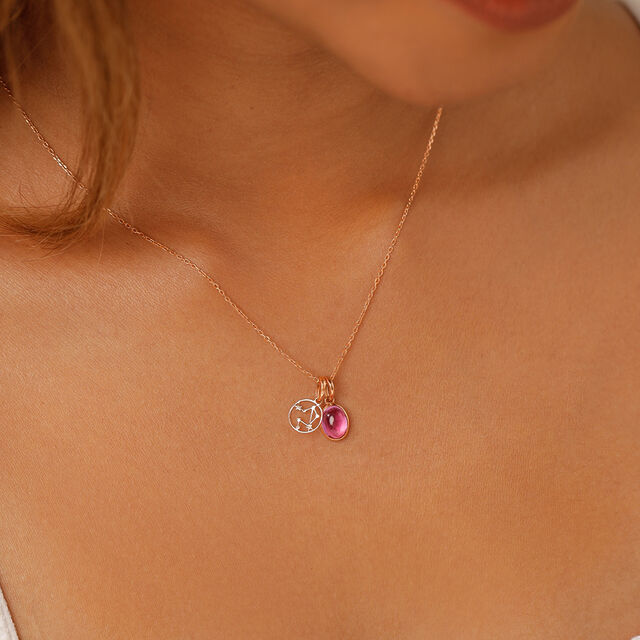 Charming 14kt Libra Birthstone Gold Pendant,,hi-res image number null