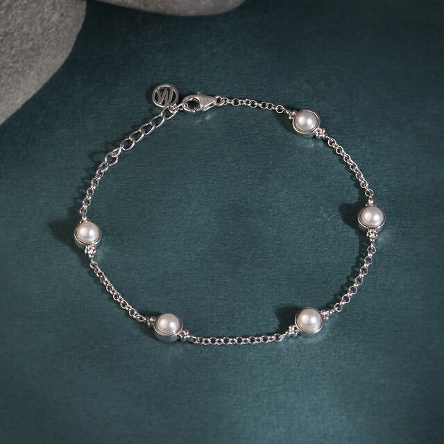 Bubble Glow Silver Bracelet,,hi-res image number null