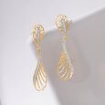 Lustrous Line Diamond Drop Earrings,,hi-res view 1