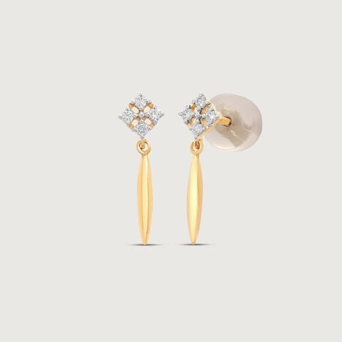 Elegant Dazzle Diamond Drop Earrings
