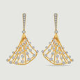 Radiant Cascading Diamond Jhumka,,hi-res view 3
