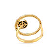 18KT Yellow Gold Gleaming Circle Diamond and Onyx Ring,,hi-res view 5