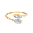 18 KT Yellow Gold Marquise Twist Diamond Ring,,hi-res view 2