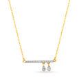 14KT Yellow Gold Two to Tango Diamond Necklace,,hi-res view 1