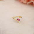 Alluring Siren 14KT Ruby & Diamond Ring,,hi-res view 1