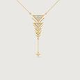 Cascading Geometry Diamond Necklace,,hi-res view 3