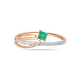 14KT Rose Gold Enchanted Dream Green Onyx Finger Ring,,hi-res view 1
