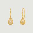 Graceful Latticed Pearl Drop Earrings,,hi-res view 4