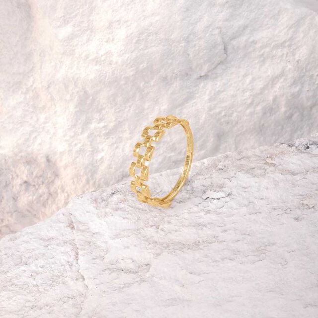 Urban Matrix Gold Ring,,hi-res image number null