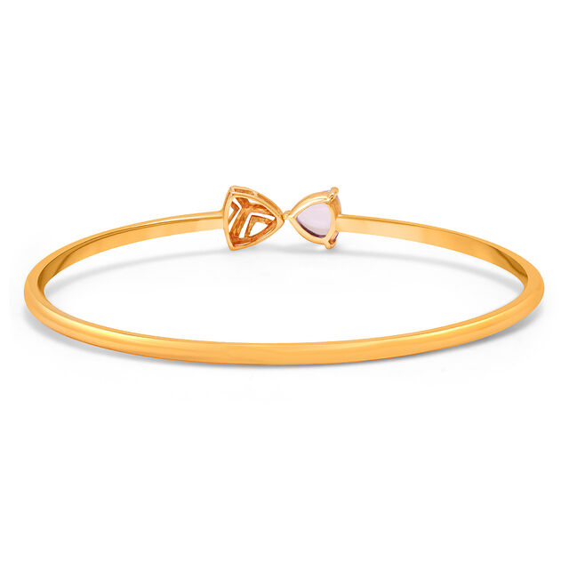 14KT Yellow Gold Amethyst Bangle,,hi-res image number null