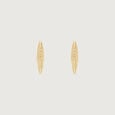 Radiant Arc Gold Hoop Earrings,,hi-res view 1
