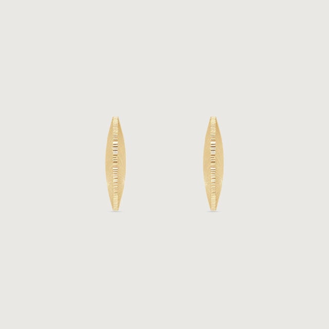 Radiant Arc Gold Hoop Earrings,,hi-res image number null