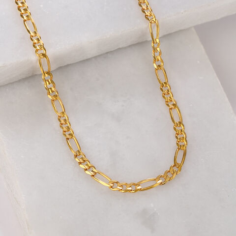 Figaro Link 22 Kt Gold Chain
