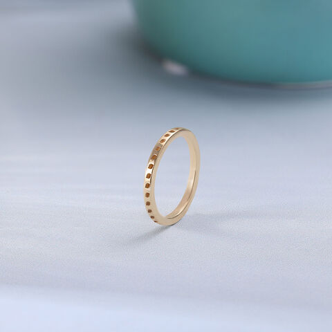 Grid Pop Gold Ring