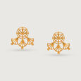 Tarpa Legacy 22KT Gold Stud Earrings,,hi-res view 3