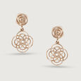 Intricate Celtic Gold Drop Earrings,,hi-res view 3