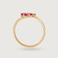 Phases of the Moon Pink Sapphire 14KT Finger Ring,,hi-res view 6