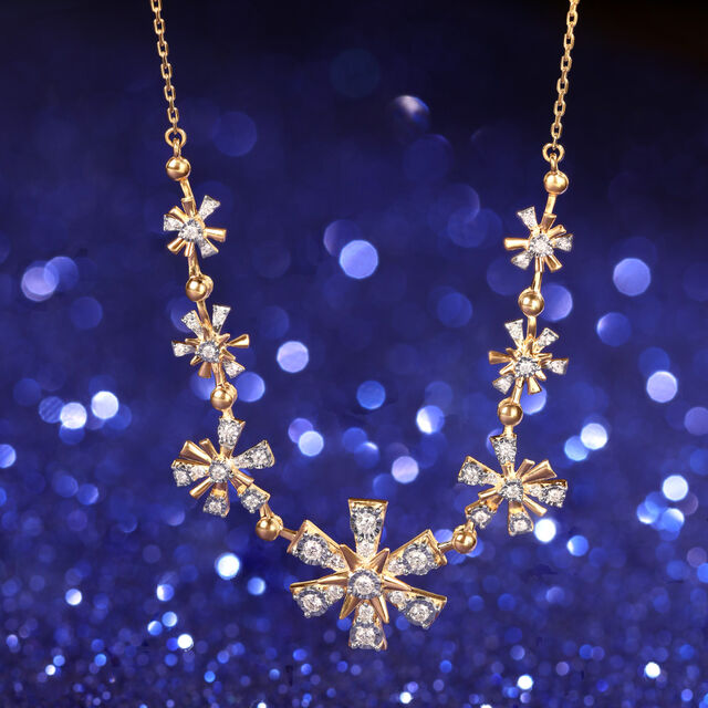 Nightfall Sparkle 14KT Diamond Necklace,,hi-res image number null