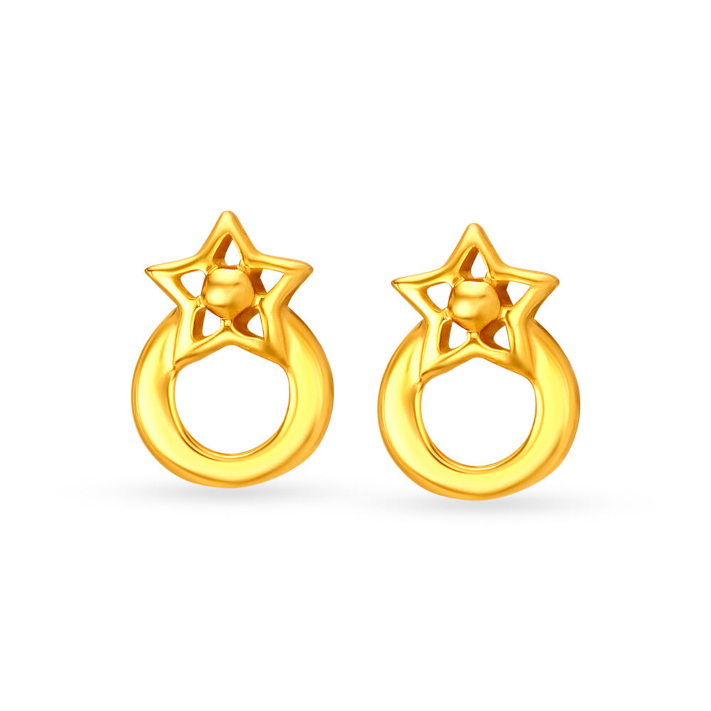 Buy Elegant Floral Stud Earrings for Kids Online Mia by Tanishq