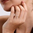 Graceful Wave Diamond Ring,,hi-res view 2
