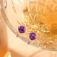 Purple Haze 14KT Amethyst Stud Earrings,,hi-res view 1