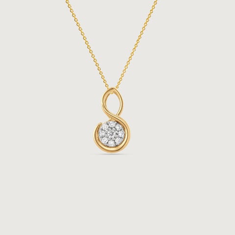 Graceful Infinity Diamond Pendant