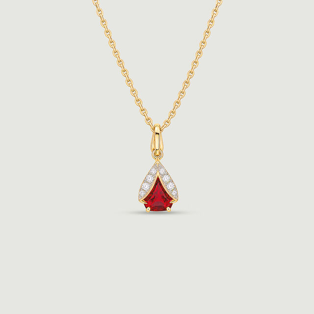 Auspicious Luminous Pink Garnet Pendant,,hi-res image number null